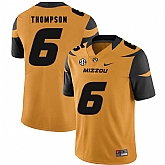 Missouri Tigers 6 Khmari Thompson Gold Nike College Football Jersey Dzhi